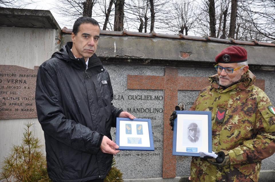 Commemorazione dei Caduti Verna del 15 marzo 2015 e consegna delle mostrine e della fotografia del Tenente Guido Verna