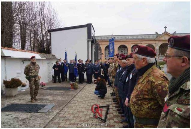 Schieramento durante la commemorazione dei Caduti Verna del 25 marzo 2018