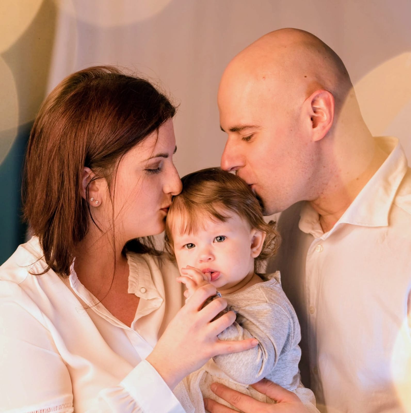Nathan con la sua famiglia